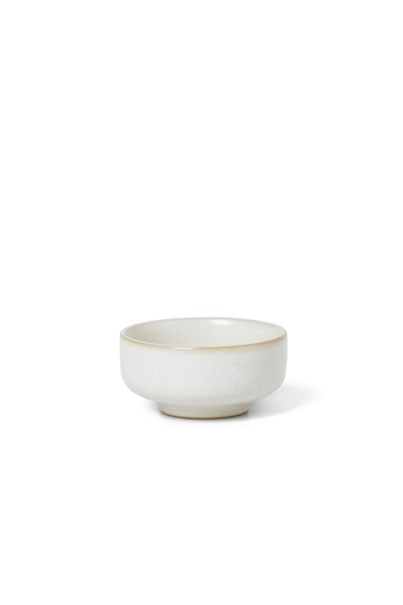 Sekki cream salt jar by Ferm Living