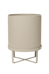 Cashmere large Bau Pot from Ferm living empty and viewed from the side.