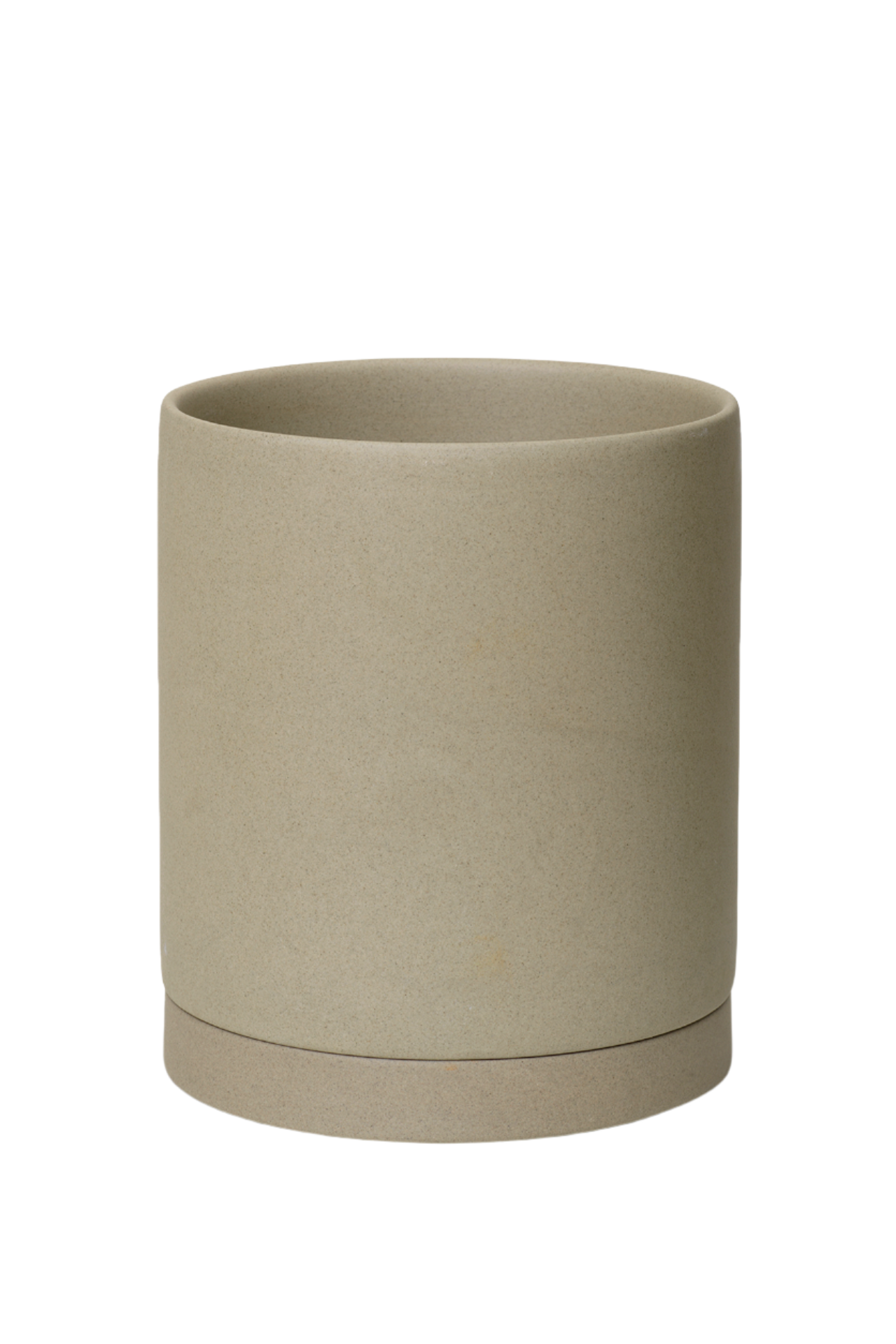 Sand colored Sekki pot medium by Ferm Living.