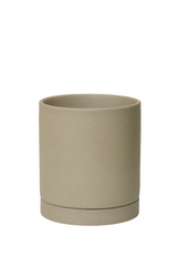 Sand colored Medium Sekki planter by Ferm Living.