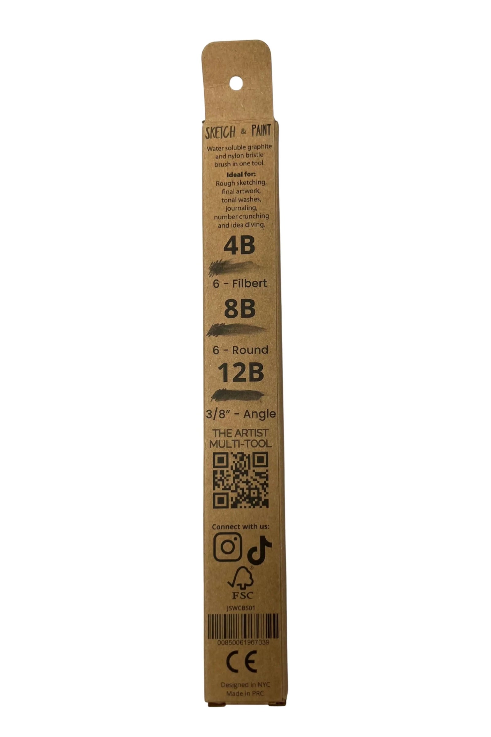 Graphite Pencil Brush Set of 3 ©Mannahatta Pencil Co.