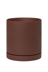 Rust colored large Sekki pot from Ferm Living