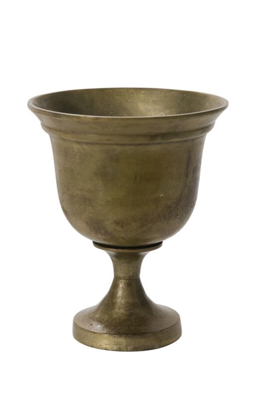 Hullen Bronze goblet on a white background ©Accent Decor