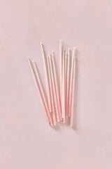 Knot & Bow Tall Ombre Pink beeswax candles