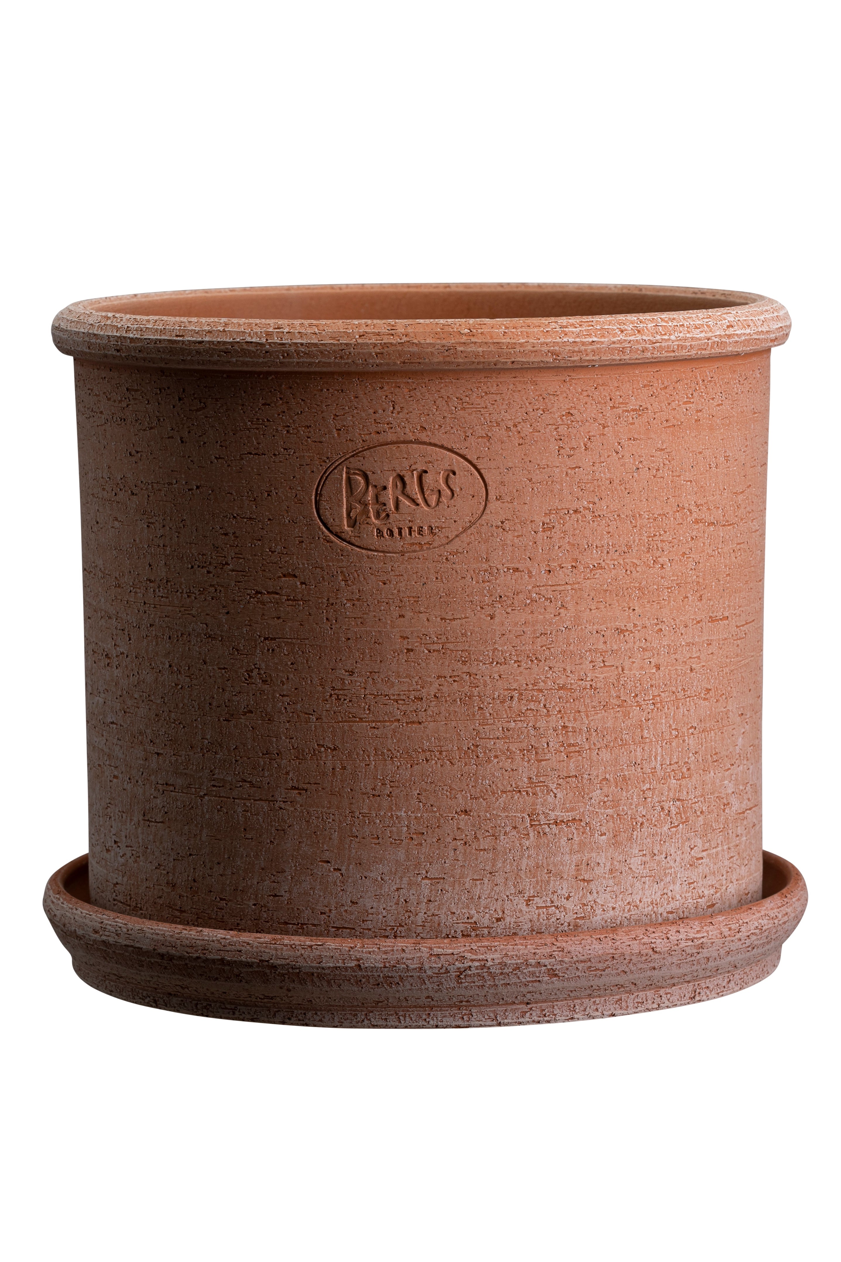 Rosa Modena pot with a brand logo on a white background ©Bergs Potter