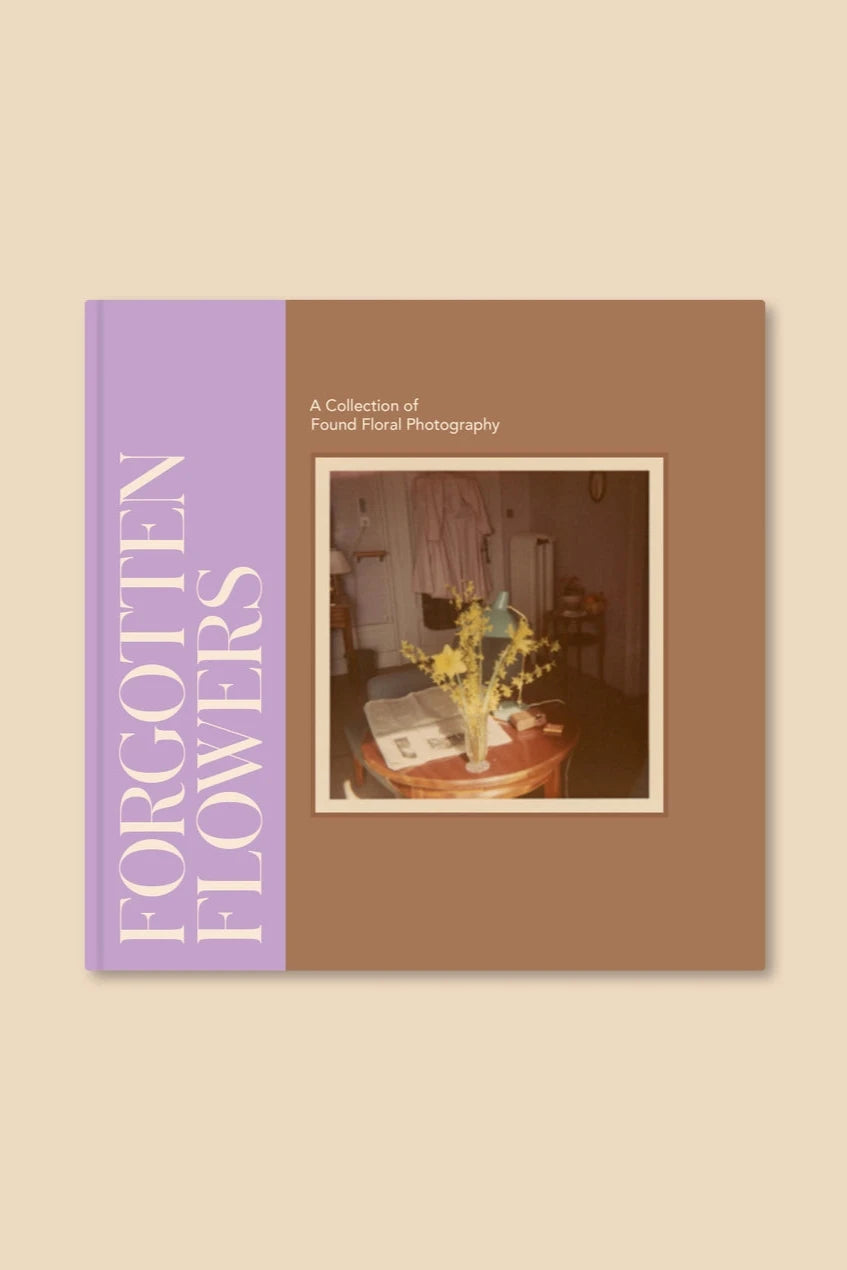 Forgotten Flowers Coffee Table Book by Broccoli showing the front cover with a vintage photo