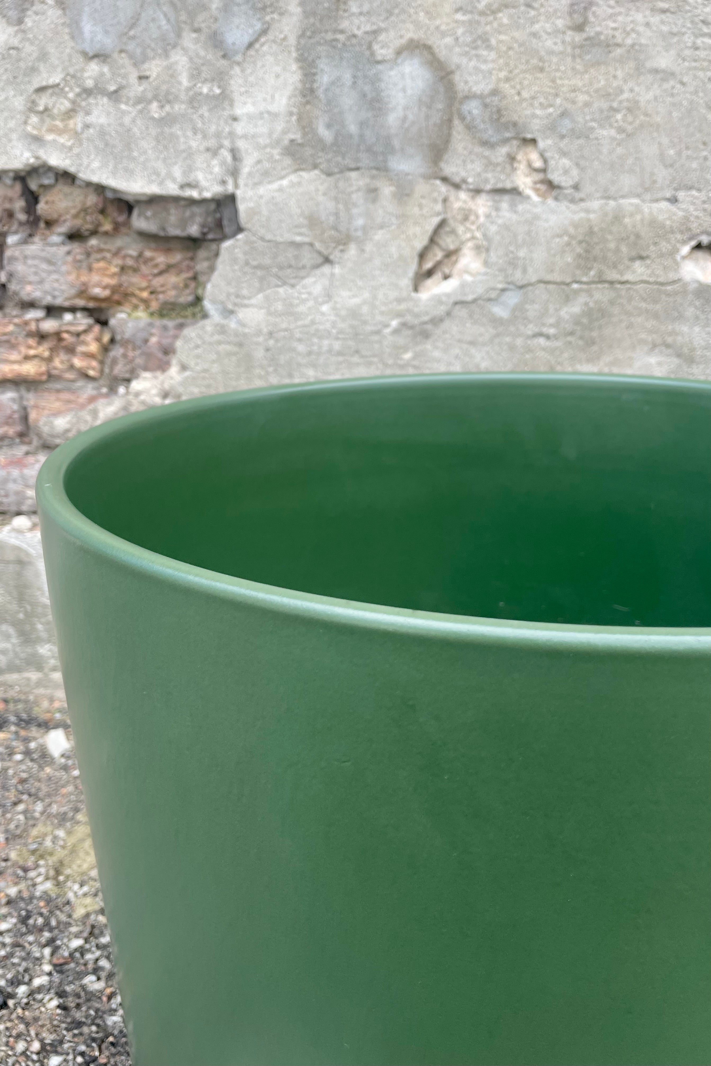 Solid Goods 16" Cylinder w/ Saucer Forest Green
