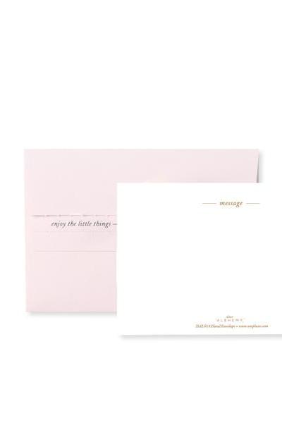 Floral pop up envelope inside by Up with Paper