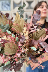 Sprout Home custom dried floral arrangement titled 'Faerie' with neutral and pastel shades.