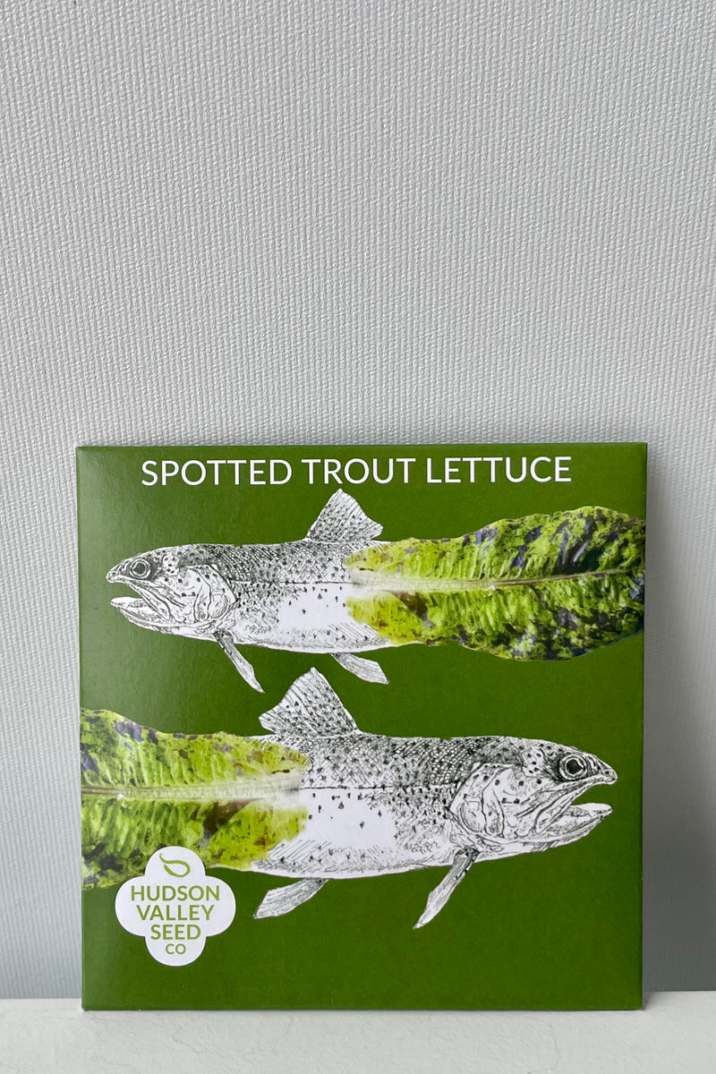 Spotted Trout Lettuce Seeds Art Pack