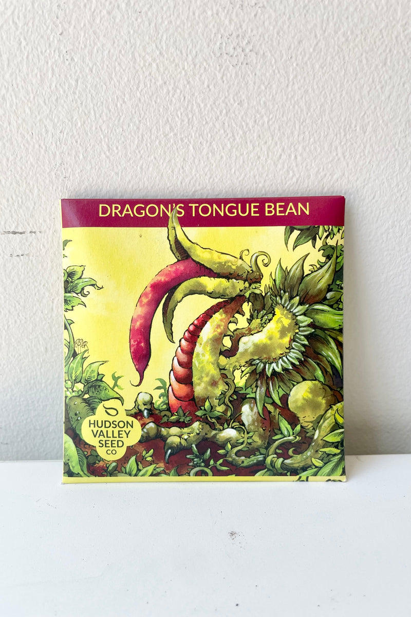 a picture of the package of Dragon Tongue Beans