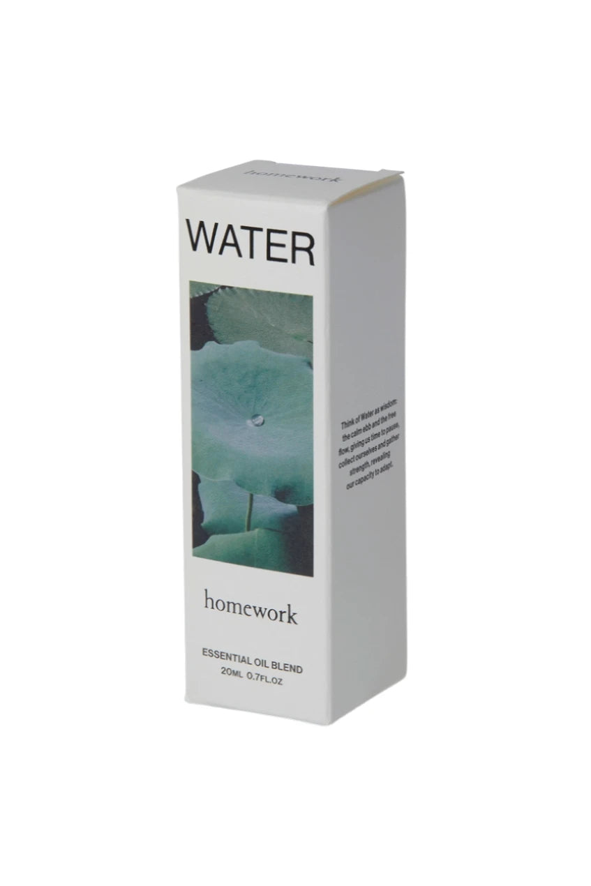 Water essential oil packaging by Homework