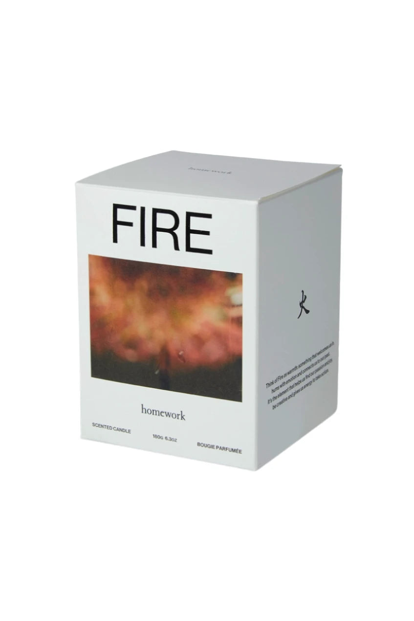 Fire Candle showing its packaging by Homeart