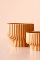 The Presley Pedestal Planter in Ginger  by Jungle Club