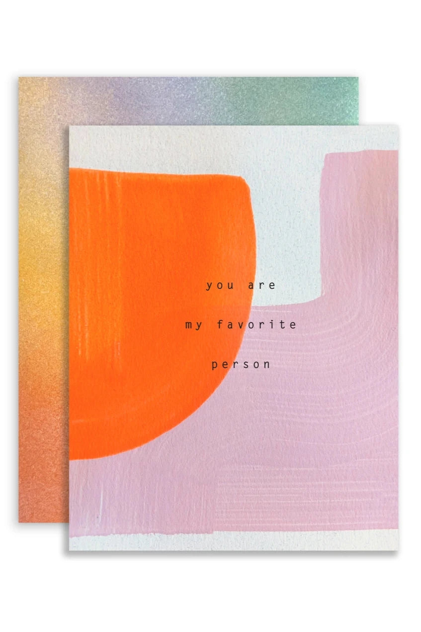 Favorite Person card by Moglea showing the front