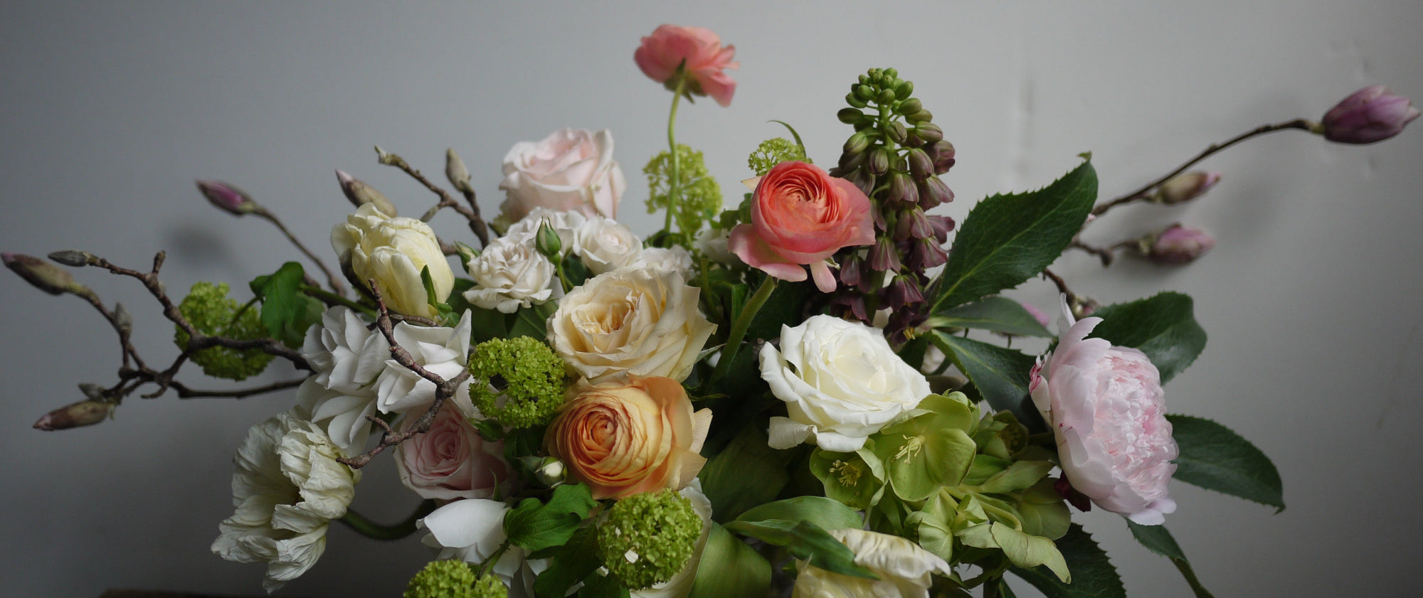 An arrangement by Sprout Home flowing and ethereal. 