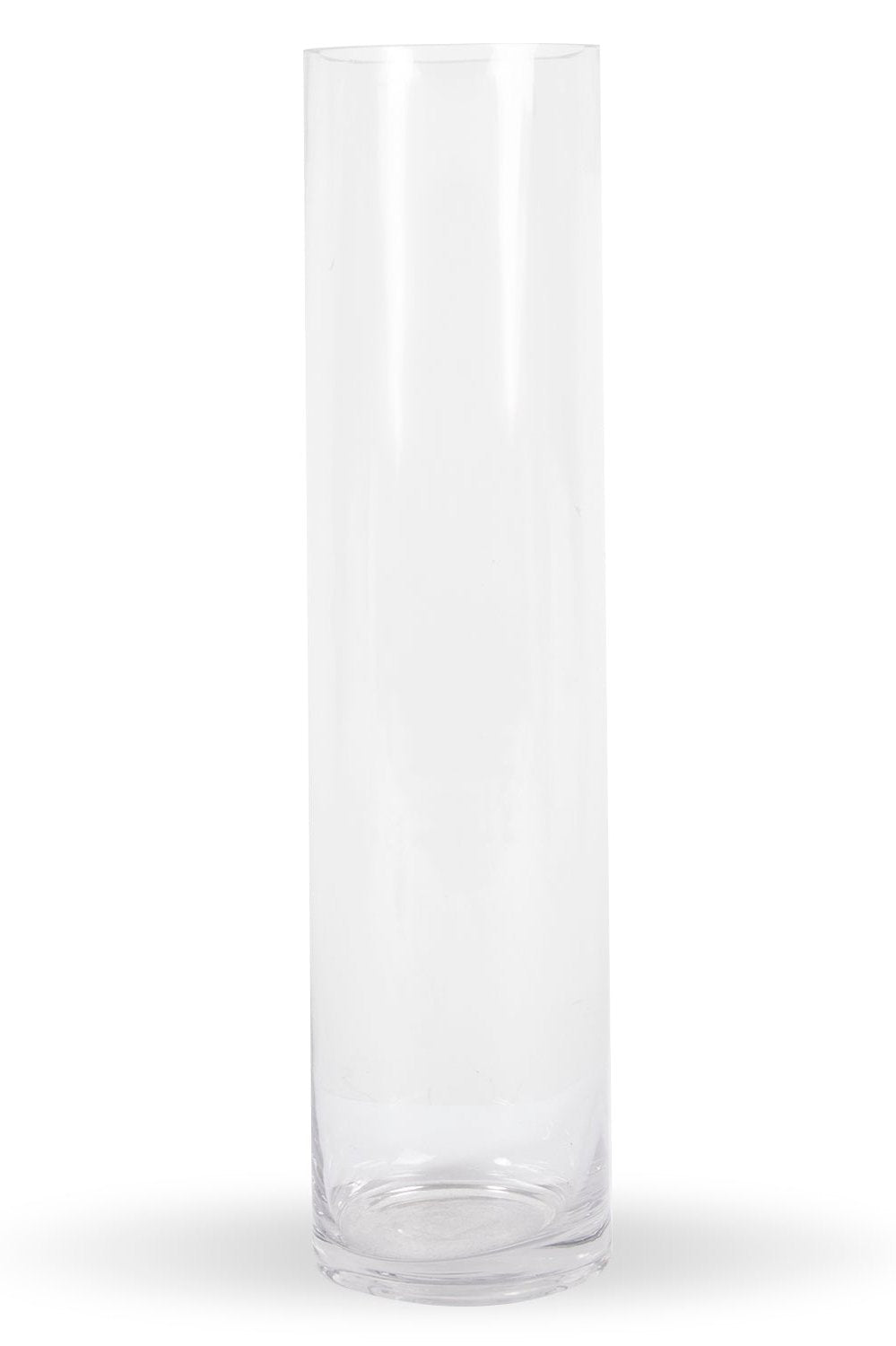 Clear glass cylinder vase 16'h x 4"