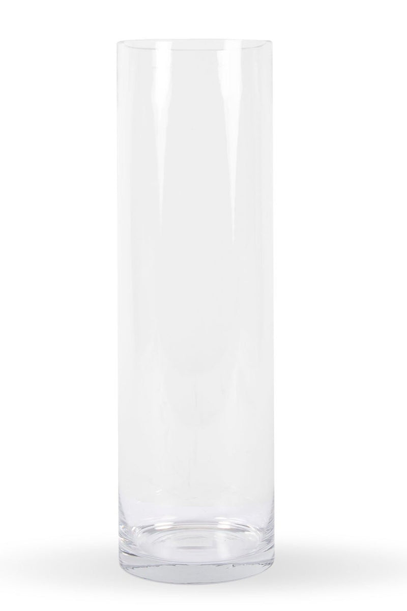 Clear glass cylinder 16"h x 5" vase