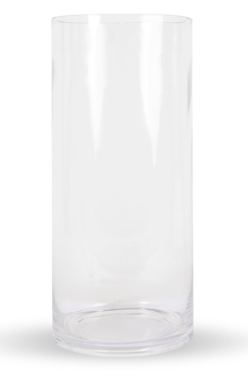 clear glass cylinder 18" x 8" vase