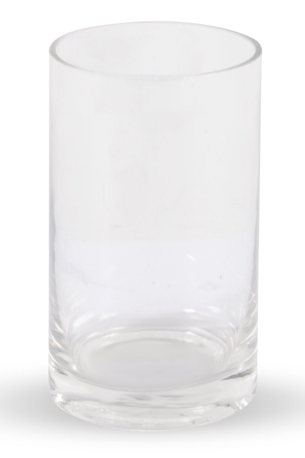 6"h x 3" clear glass cylinder vase