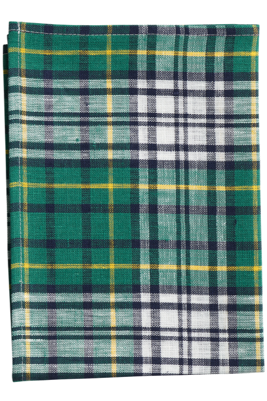 The Helen Kitchen Towel by Fog Linen Work sitting flat and facing the viewer.