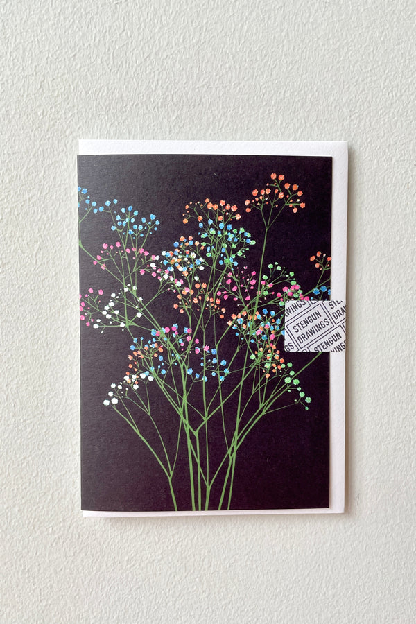 The Rainbow Gypsophila Greeting Card by Stengun available at Sprout home. 
