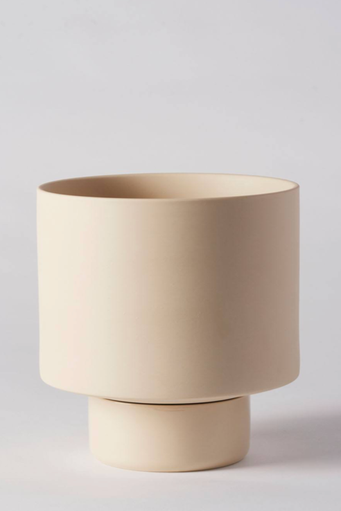 The Clay colored Collectors Grow Pot from Angus & Celeste at Sprout Home on a white backdrop. 