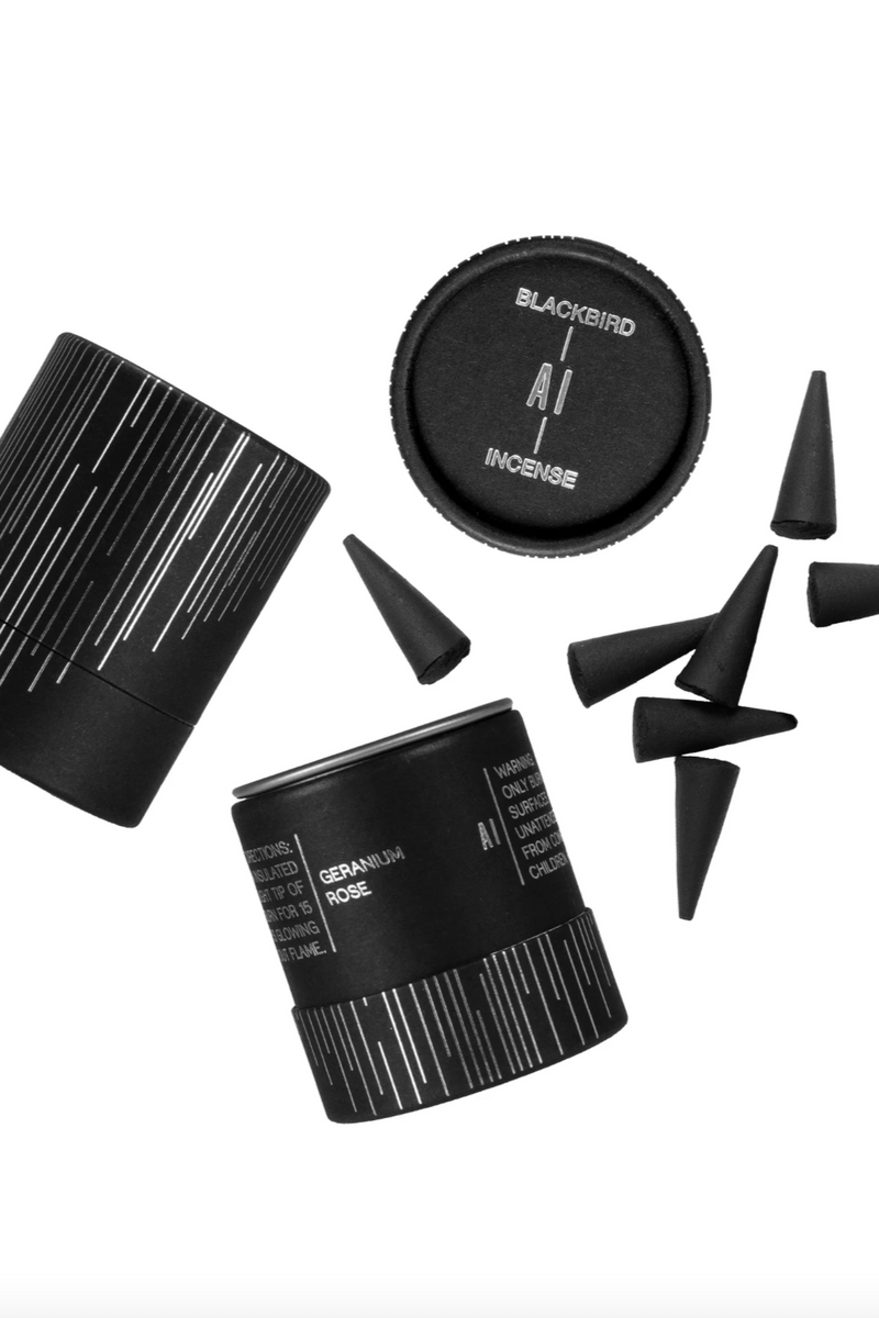 Blackbird Ai Incense: Moss + Geranium at SPROUT HOME