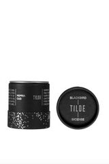 Tilde incense packaging tube opened by Blackbird