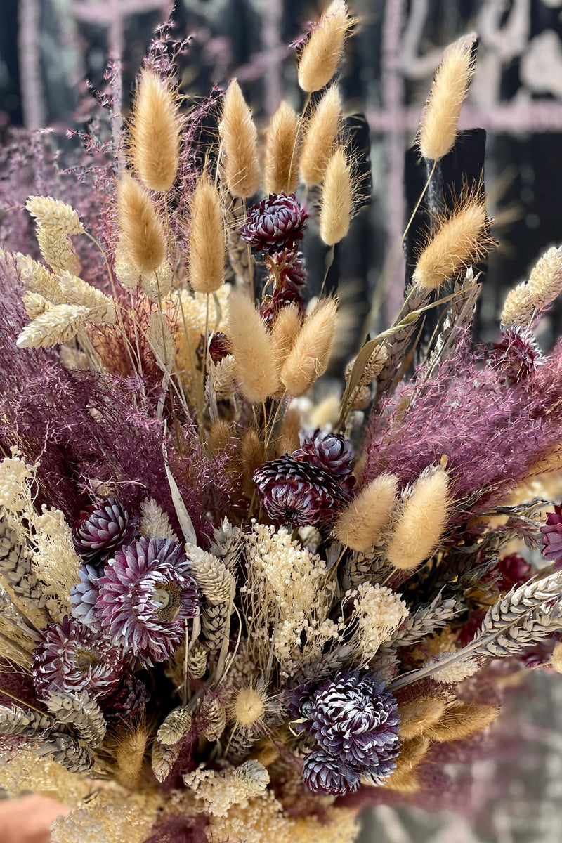 Detail image of preserved floral used in Sprout Home custom arrangement Stardust