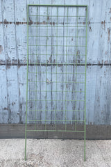 A full frontal view of Screen Trellis Narrow Romaine against wooden backdrop