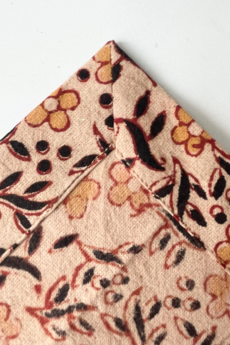 The interior stitching of the Sao Anika napkin. 