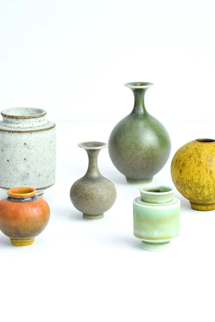 SGW Labs Matte Glaze miniature vases on white ©SGW Labs