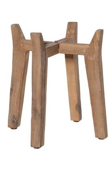 A wooden plant stand on a white background ©Pottery Pots