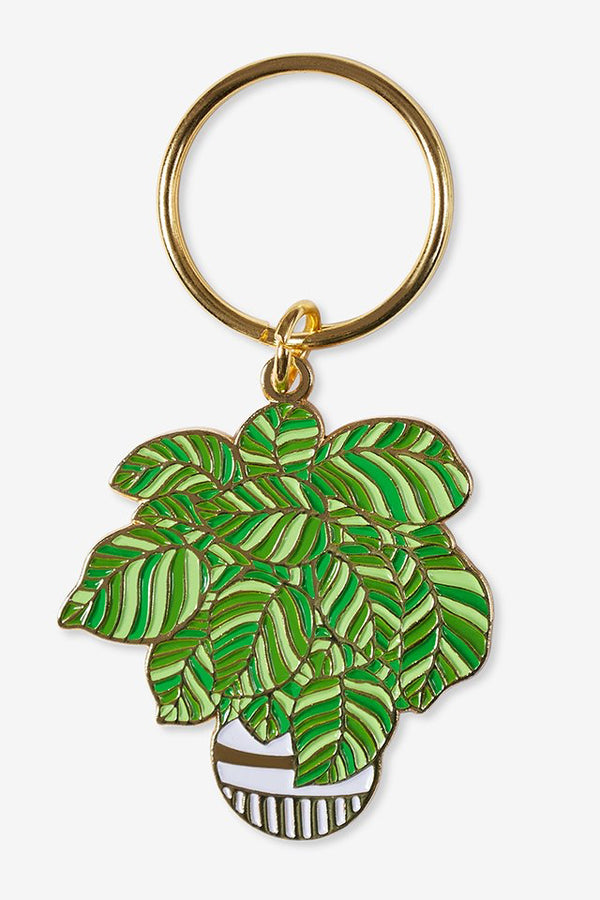 The Good Twin's hanging houseplant keychain