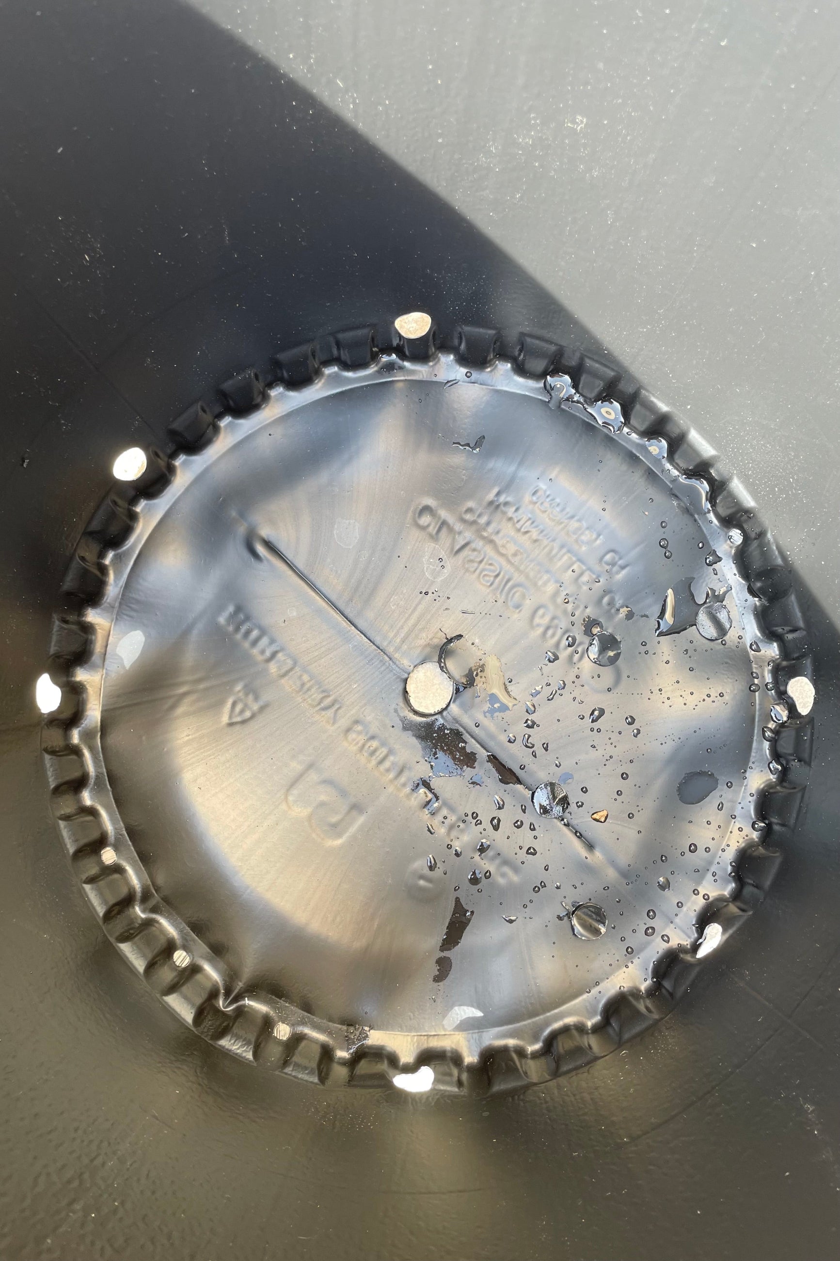 the interior of an 18" growers pot showing the drain holes. ©Sprout Home