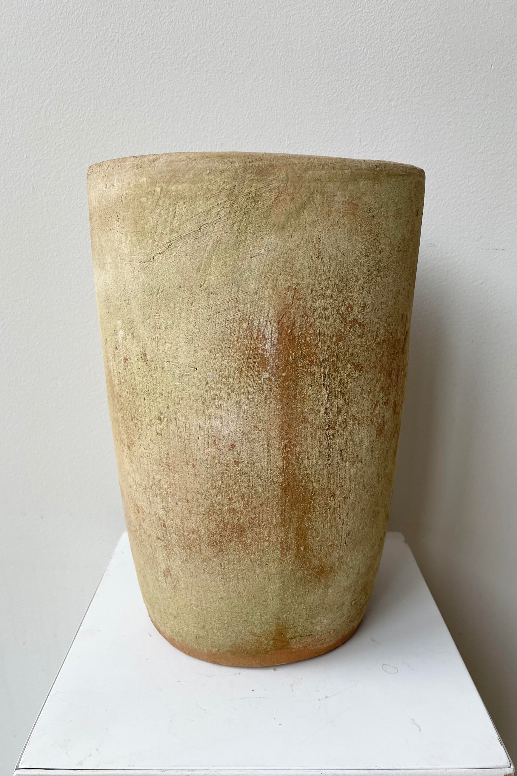 A look at the medium sized Aged Cylinder Planter.  ©Sprout Home