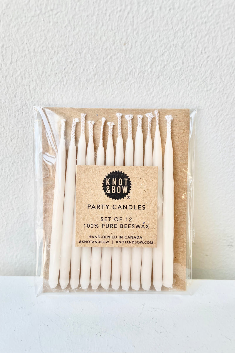 Beeswax Candles ivory short