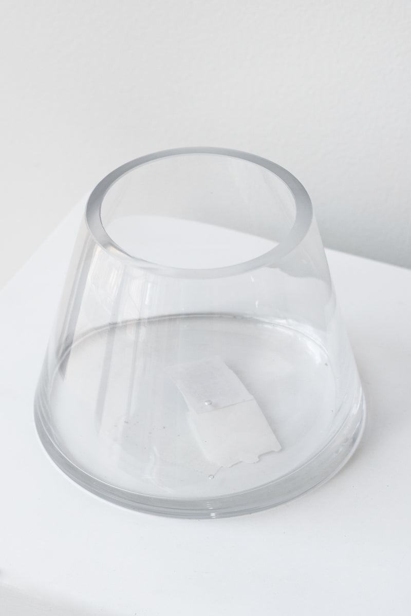 4"H x 5.5"W  Reverse Taper Clear Vase