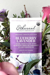 A detailed view of the Almonds / Blueberries / Lavender Bar from Ethereal