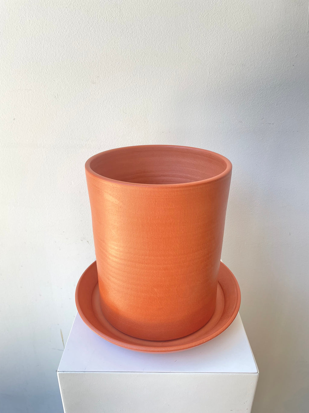 Cedar Planter & Saucer terracotta Sprout Home
