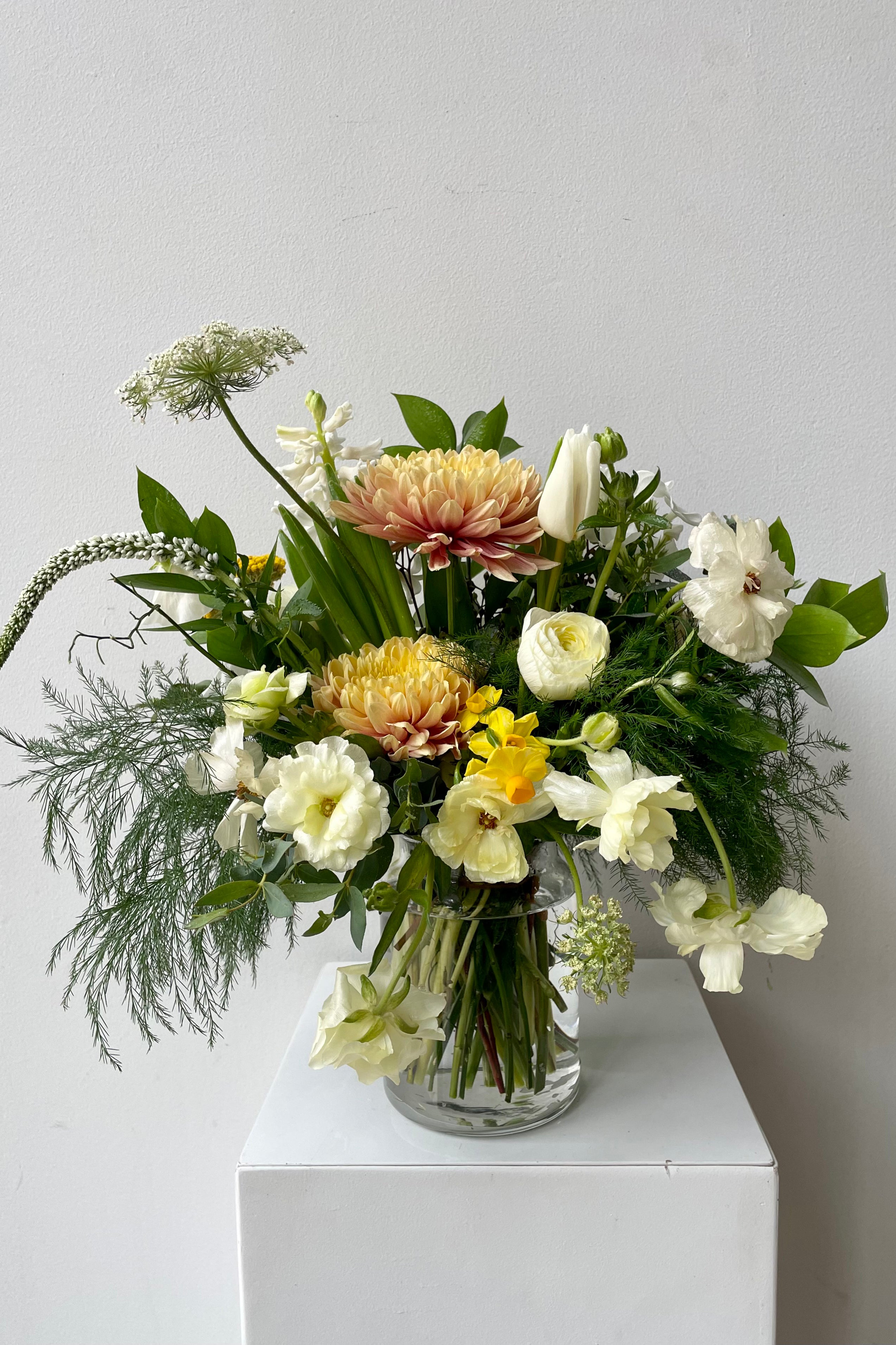 An example of fresh Floral Arrangement Champagne Toast for $90 from Sprout Home Floral in Chicago #size_$90