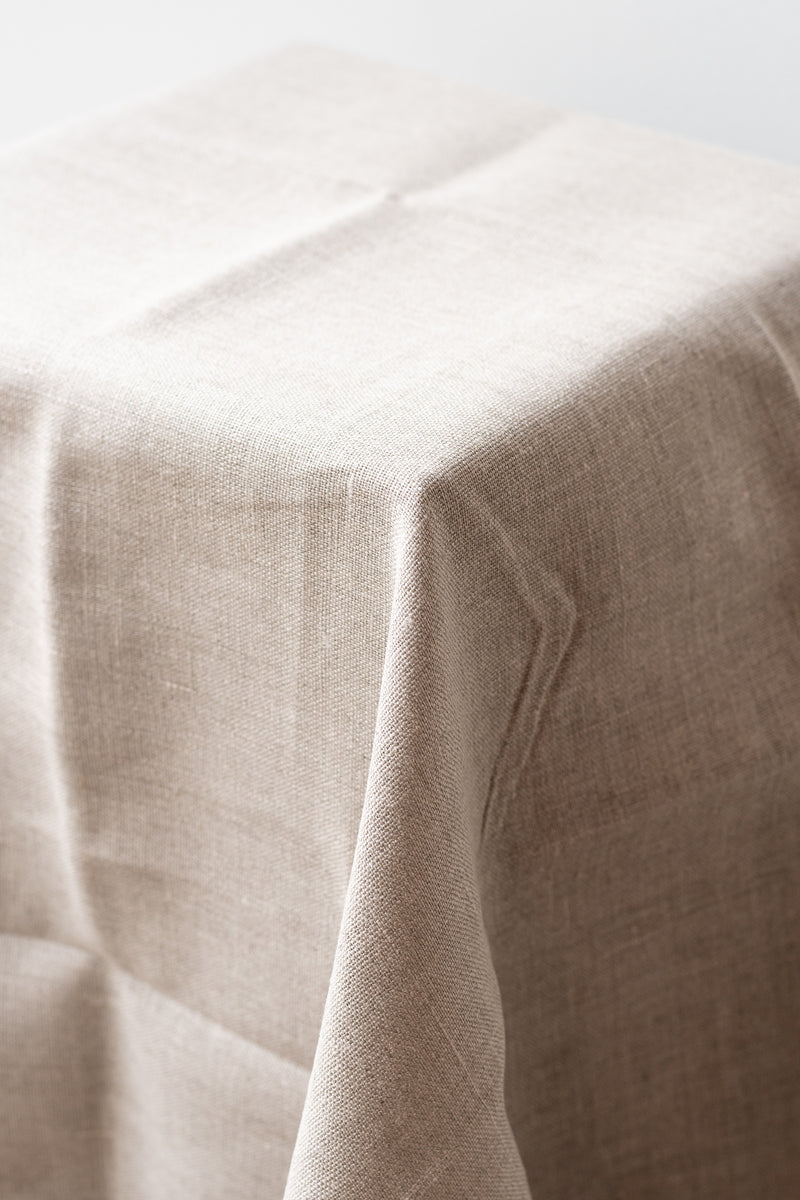Tablecloth linen natural large