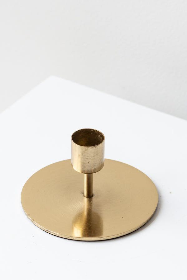 Taper Candle Holder gold short