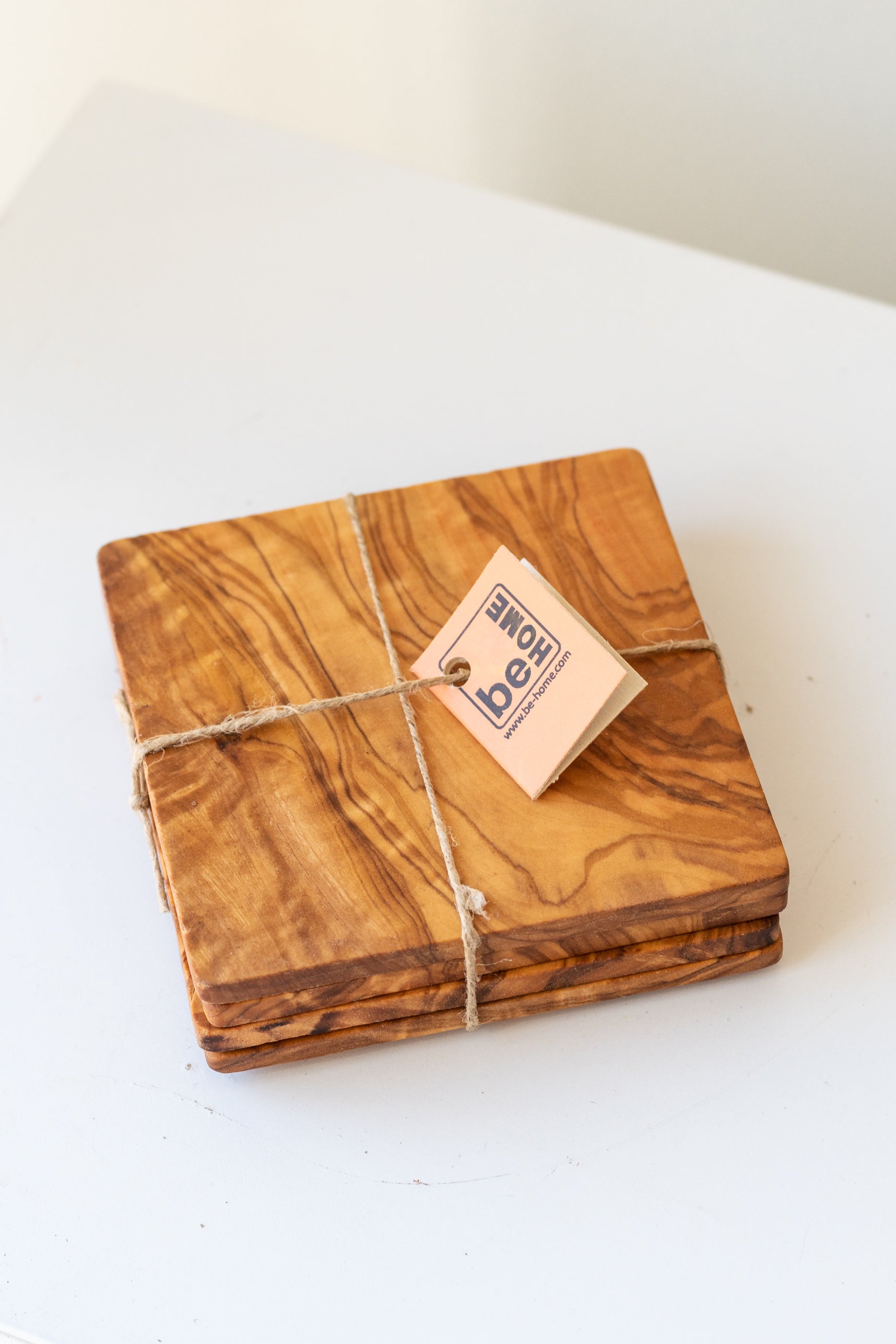 Olive Wood Coasters set of 4