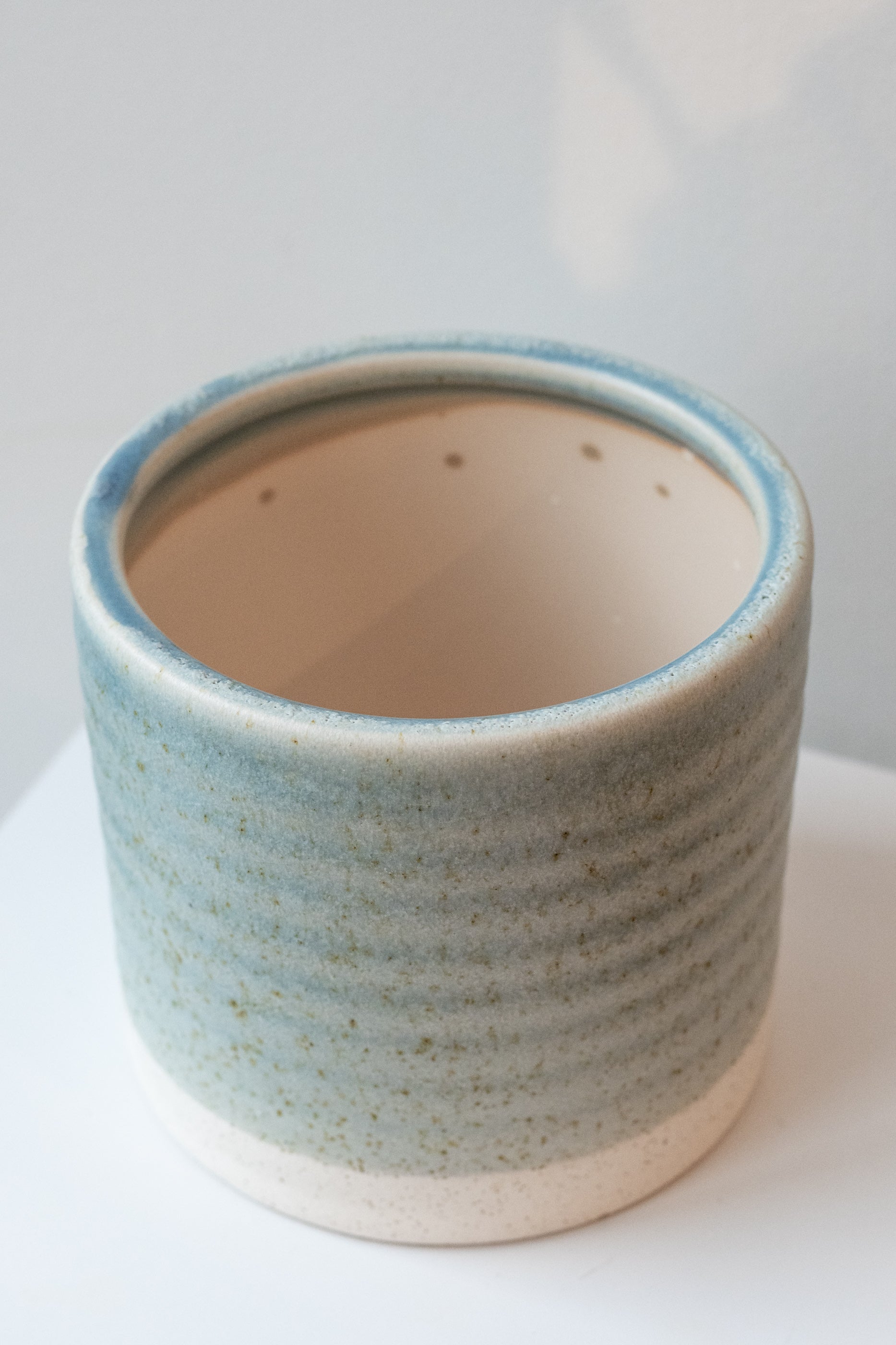 Isle Ceramic Cachepot Blue Medium