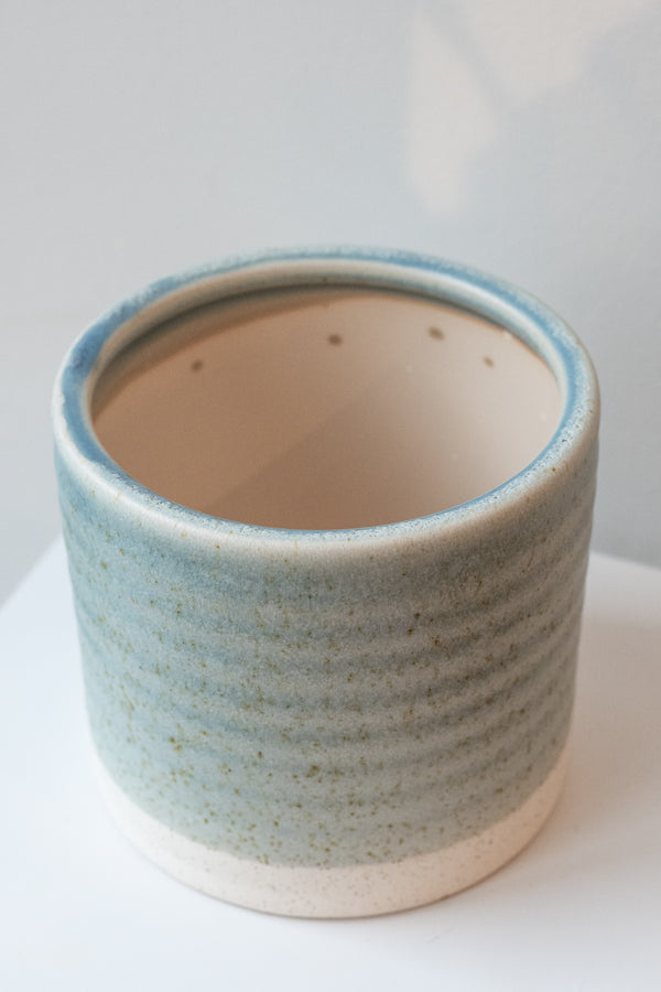 Isle Ceramic Cachepot blue medium