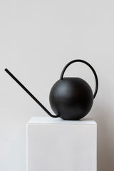 Black Matte Metal Round Watering Can