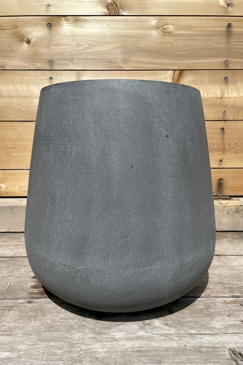 The medium fiberstone pax pot shown in the Sprout Home yard.