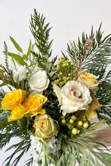 A detail view of fresh Floral Arrangement Eggnog for $85 from Sprout Home Floral in Chicago